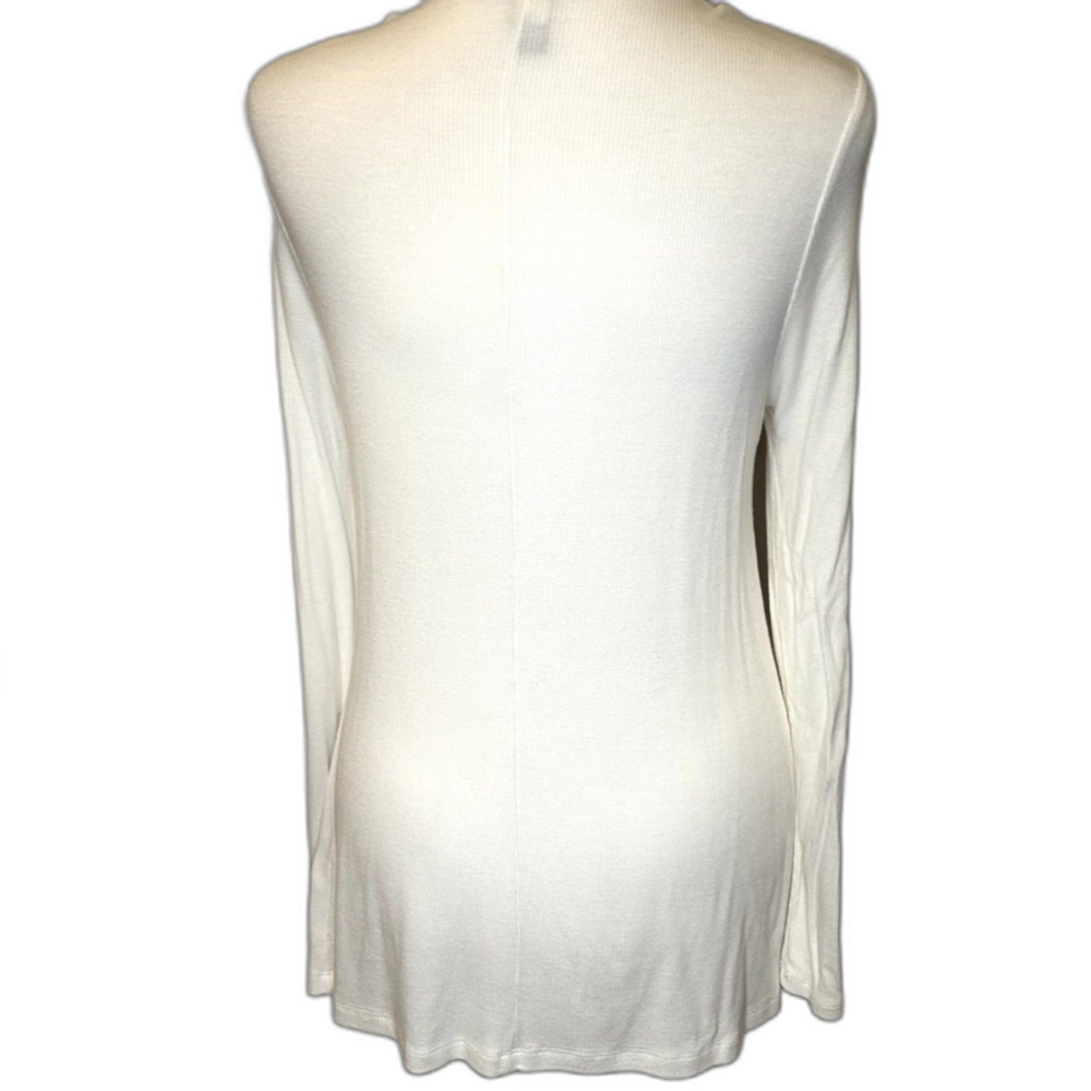 INC International Concepts Cardigan Floral Embroidered Draped White Blue Womens - Picture 4 of 7